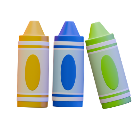 Crayons  3D Icon