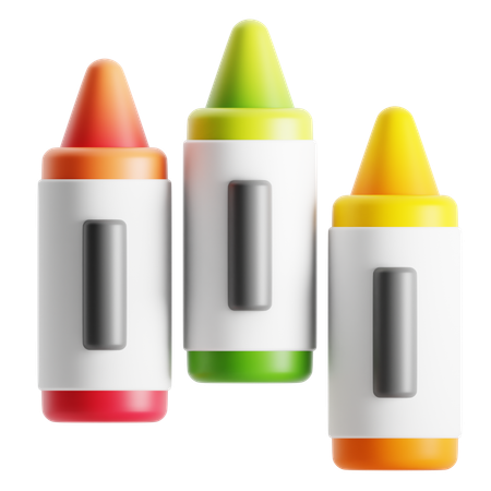 Crayons de couleur  3D Icon