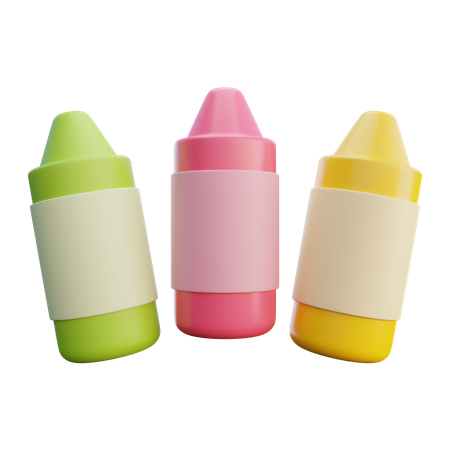 Crayons  3D Icon