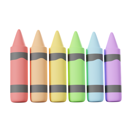 Crayons  3D Icon