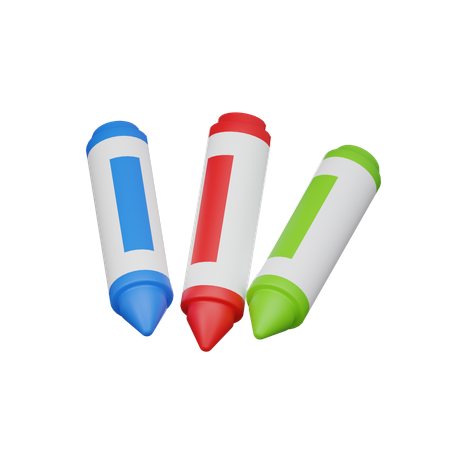 Crayons  3D Icon