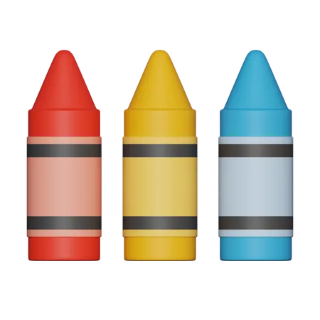 Crayons  3D Icon