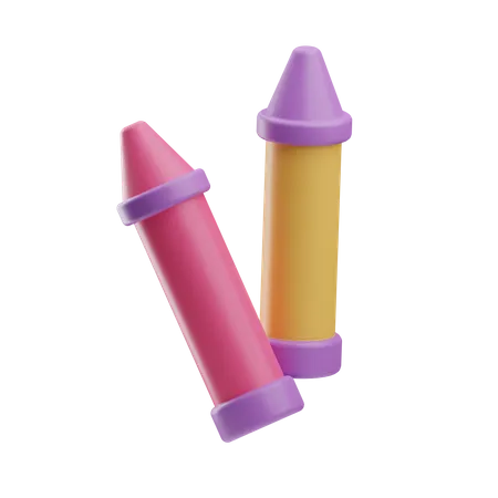 Crayons  3D Icon