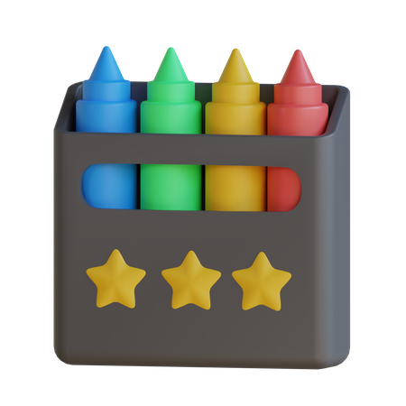 Crayons  3D Icon