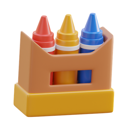 Crayons  3D Icon