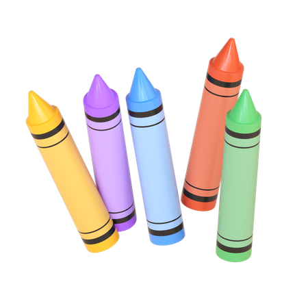 Crayons  3D Icon