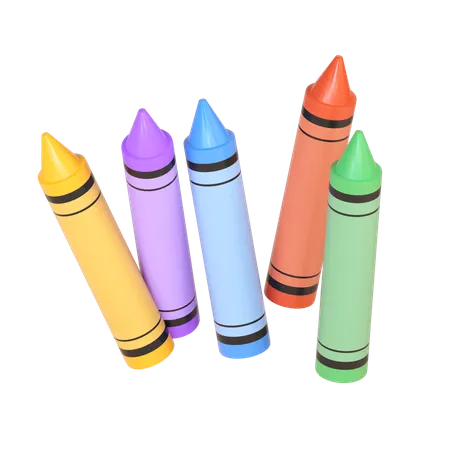 Crayons  3D Icon