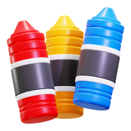 Crayons  3D Icon