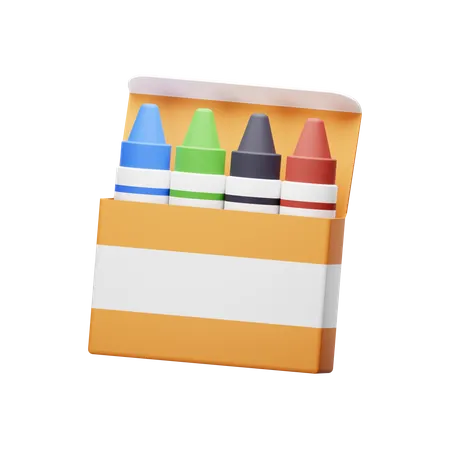 Crayons  3D Icon