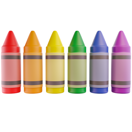 Crayons  3D Icon