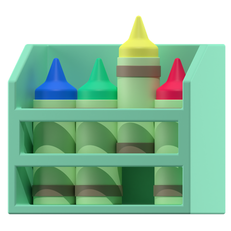 Crayons  3D Icon