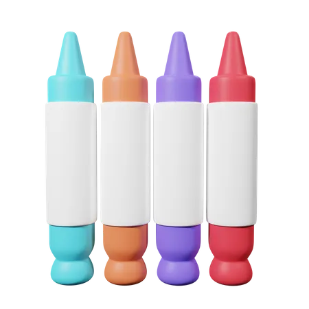 Crayons  3D Icon