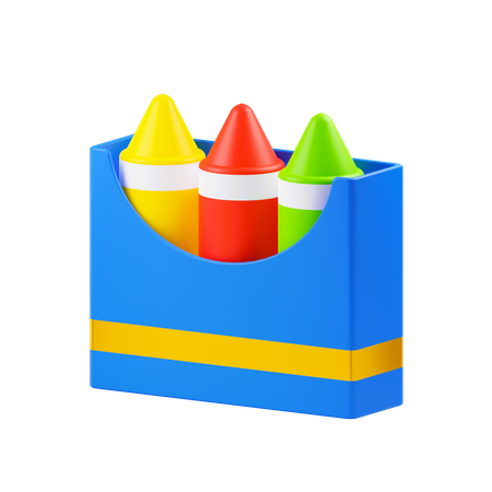 Crayons  3D Icon