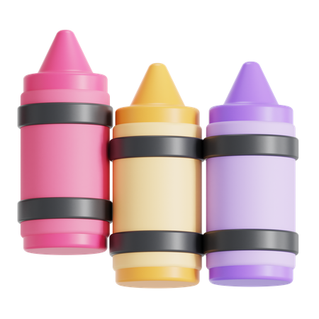 Crayons  3D Icon