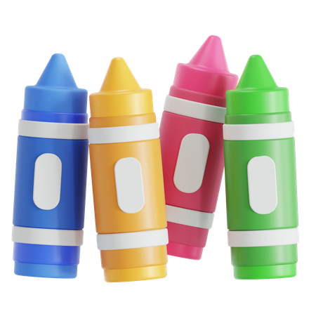 Crayons  3D Icon