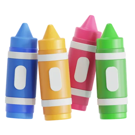 Crayons  3D Icon