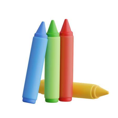 Crayons  3D Icon