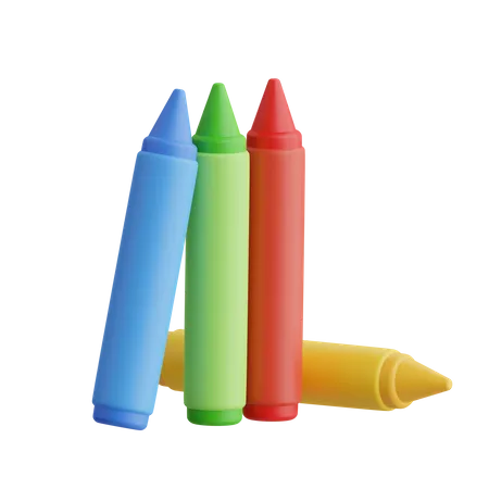 Crayons  3D Icon