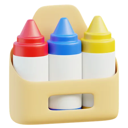 Crayons  3D Icon