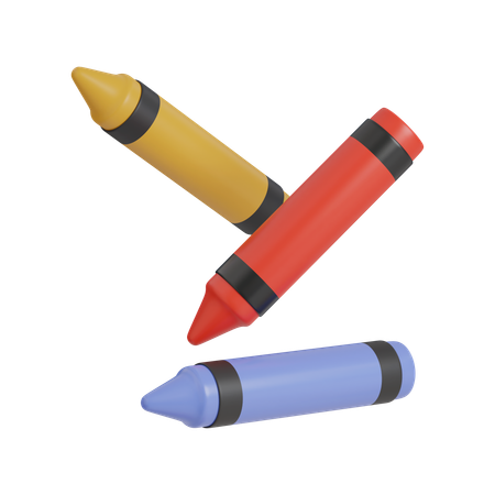 Crayons  3D Icon