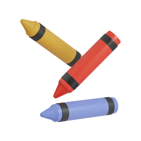 Crayons  3D Icon