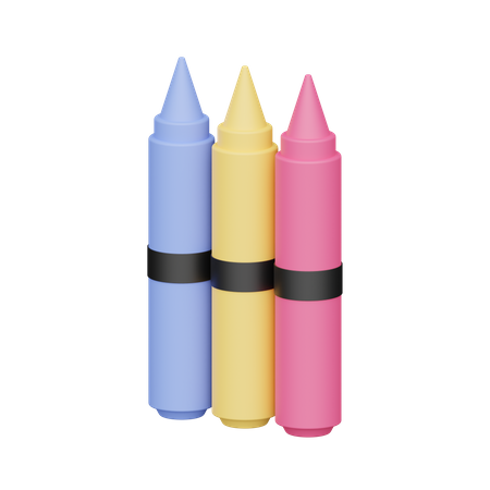 Crayons  3D Icon