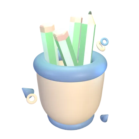 Des crayons  3D Icon