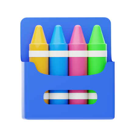 크레용 색상  3D Icon