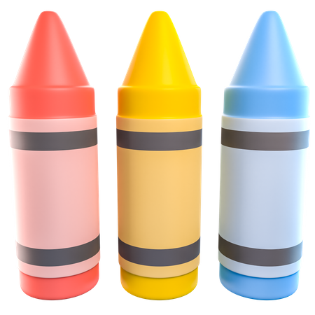 Couleur des crayons  3D Icon