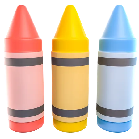 Couleur des crayons  3D Icon