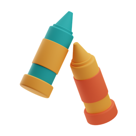 Crayons  3D Icon