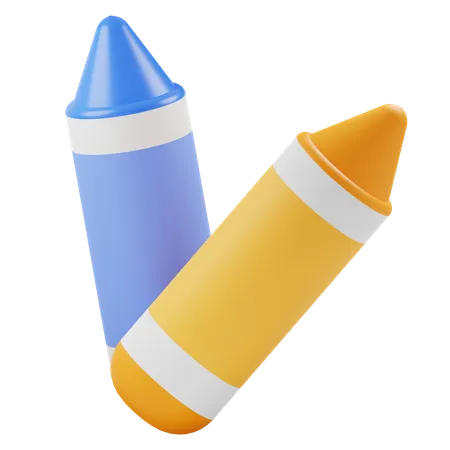 Crayons de couleur  3D Icon