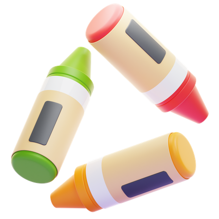 Crayons de couleur  3D Icon