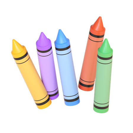 Crayons de couleur  3D Icon