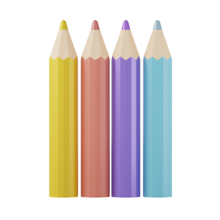 Crayons de couleur  3D Icon