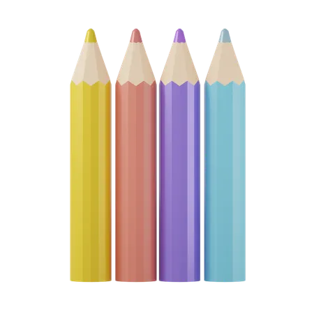 Crayons de couleur  3D Icon