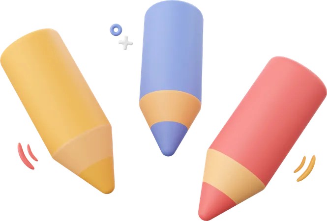 Crayons de couleur  3D Icon