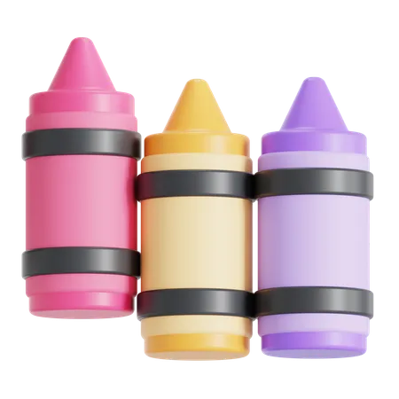 Crayons de couleur  3D Icon