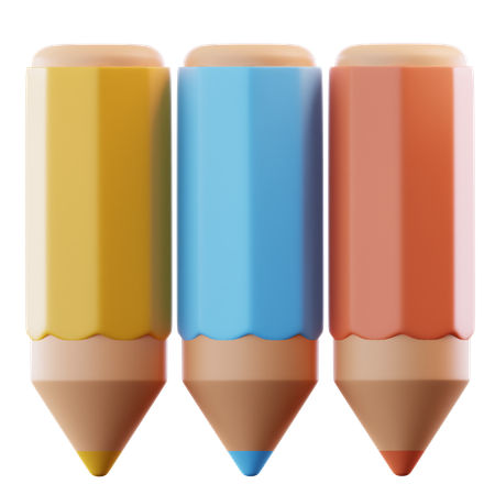 Crayons de couleur  3D Icon