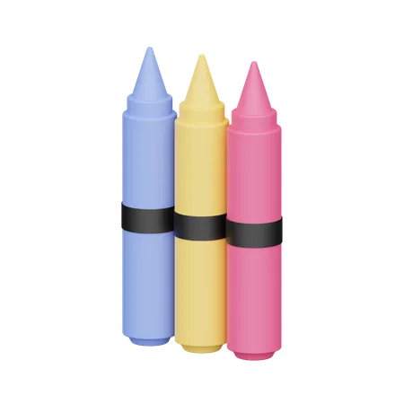 Crayons de couleur  3D Icon