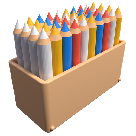 Crayons de couleur  3D Icon