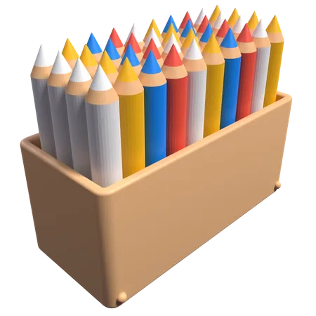 Crayons de couleur  3D Icon