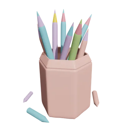 Crayons de couleur  3D Icon