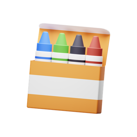 Crayons de couleur  3D Icon