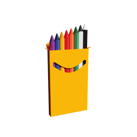 Crayons Pack  3D Icon