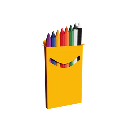 Crayons Pack  3D Icon