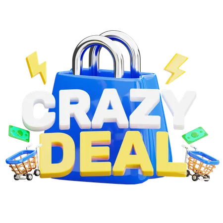 Crazy Deal  3D Icon