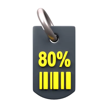 Crazy Discount Tag  3D Icon