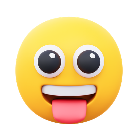Crazy Emoji  3D Icon