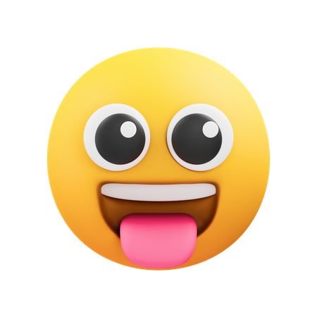 Crazy emoji  3D Icon